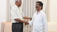 India News | Jharkhand CM Soren Meets CPI Leader D Raja in Ranchi