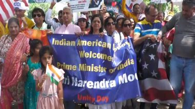 World News | Indian-Americans Hold Unity March in Washington Ahead of PM Modi's Visit