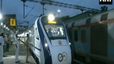 Vande Bharat Express Trail Run Conducted Between Bengaluru-Dharwad in Karnataka (Watch Video)