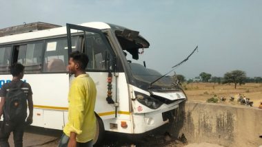 India News | 26 Injured as Bus Rams into Bridge in Chhattisgarh's Raigarh