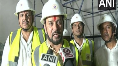 India News | Maharashtra: Union Minister Anurag Thakur Inspects Mumbai Coastal Road Project