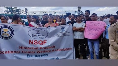 India News | Himachal Pradesh: Vocational Teachers & Junior Basic Training Teachers Protest; Demand Permanent Job Policy