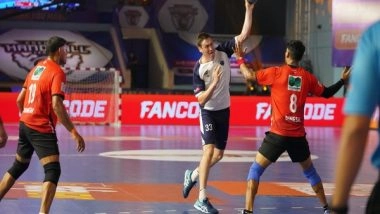 Sports News | Premier Handball League: A Resolute Performance by Rajasthan Patriots Helps Them Clinch Victory over Delhi Panzers