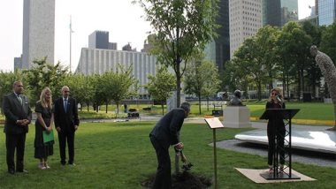World News | Tree Dedicated to Terror Victims at UN Headquarters; Mumbai 26/11 Survivor Narrates Story