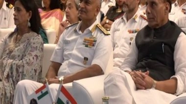 India News | World Hydrography Day: Rajnath Singh Attends Program Organised by Indian Navy at Kochi