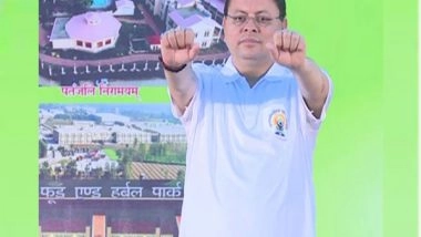 India News | International Yoga Day: Uttarakhand CM Dhami Performs Yoga in Haridwar