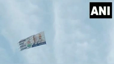 World News | Federation of Indian Associations Flies Banner in New York to Welcome PM Modi