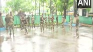 India News | International Yoga Day: BSF Jawans Perform Yoga at Fulbari in Siliguri