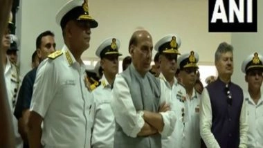 India News | Rajnath Singh Inaugurates Integrated Simulator Complex 'Dhruv' at Southern Naval Command