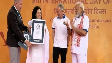 World News | UN: Yoga Event Led by PM Modi Enters Guinness Book