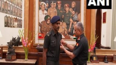 India News | Army Chief Manoj Pande Lauds Soldier from Tamil Nadu for Saving a Woman from Drowning