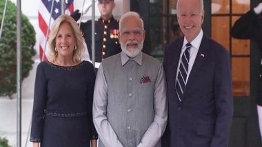 World News | Joe Biden, First Lady Jill Biden Welcome PM Modi at White House