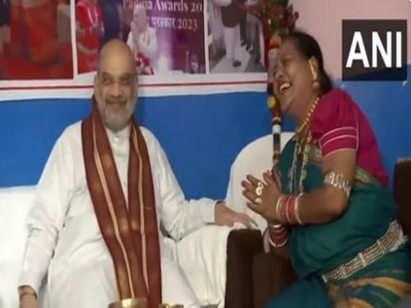 India News | Chhattisgarh: Amit Shah Meets Padma Shri Singer Usha Barle During BJP's 'Maha Jansampark Abhiyan' - Vimarsana News