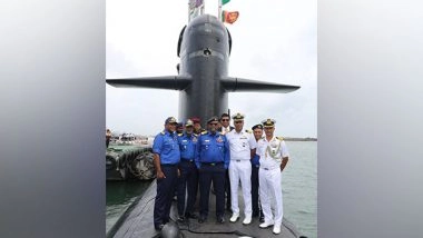 India News | INS Vagir Makes Its Maiden Foreign Port Call at Colombo