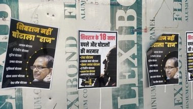 India News | Poster War Between Congress and BJP Erupts in MP Ahead of Assembly Polls