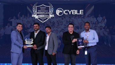 Business News | Cyble Recognized as One of the Most Preferred Workplaces 2023-2024 by Team Marksmen