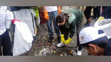 India News | UN Environment Ambassador Dia Mirza Takes Part in Drive to Remove Plastic Waste in Shimla