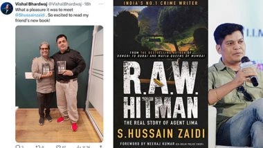 Business News | Vishal Bhardwaj Came Forward to Support Non-fiction Crime Author, S. Hussain Zaidi's Next Book R.A.W Hitman