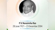 India News | Congress Pays Tribute to Former PM PV Narasimha Rao on His Birth Anniversary