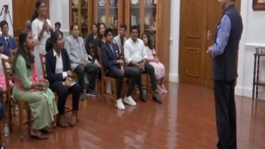 India News | TN Governor Ravi Interacts with Student Achievers in Chennai
