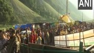 India News | Amarnath Yatra: First Batch of Pilgrims Reaches Baltal Base Camp in Ganderbal
