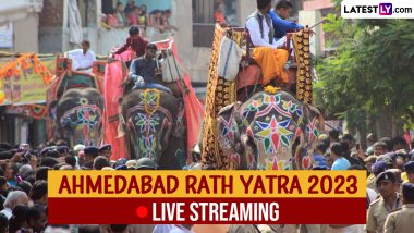 Ahmedabad Rath Yatra 2023 Live Streaming Online: Watch LIVE Broadcast of The Sacred Shri Jagannath Ratha Jatra Festival From Puri on Gujarati News Channel