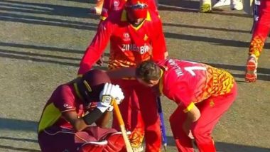 'Brilliant' Twitterati Appreciate Sikandar Raza and Sean Williams' Gesture of Consoling Alzarri Joseph After Zimababwe Defeat West Indies in ICC World Cup 2023 Qualifier