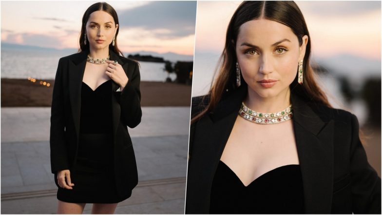 Ana de Armas Is the Definition of Chic and Class in All-Black Ensemble and Statement Jewellery, View Pics