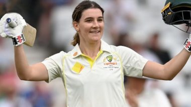 Annabel Sutherland Smashes Fastest Hundred for Australia in Women’s Tests, Achieves Feat on Day 2 of Women’s Ashes 2023 One-Off Test Match