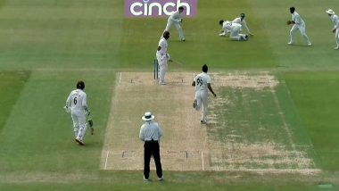 Arshdeep Singh Strikes, Dismisses Emilio Gay During Kent vs Northamptonshire County Championship Division One Match (Watch Video)