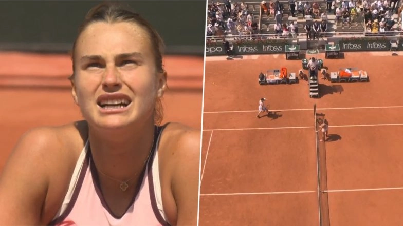 Belarus' Aryna Sabalenka Waits for a Handshake From Ukraine's Elina Svitolina at French Open 2023, Explains Act Later (Watch Video)