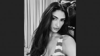Athiya Shetty Puts Her Glam Mode On in This Stunning Monochrome Selfie (View Pic)