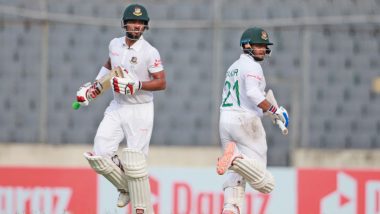 How to Watch BAN vs AFG, One-Off Test 2023 Day 3 Live Streaming Online on FanCode? Get Live Telecast Details of Bangladesh vs Afghanistan Cricket Match on TV With Time in IST