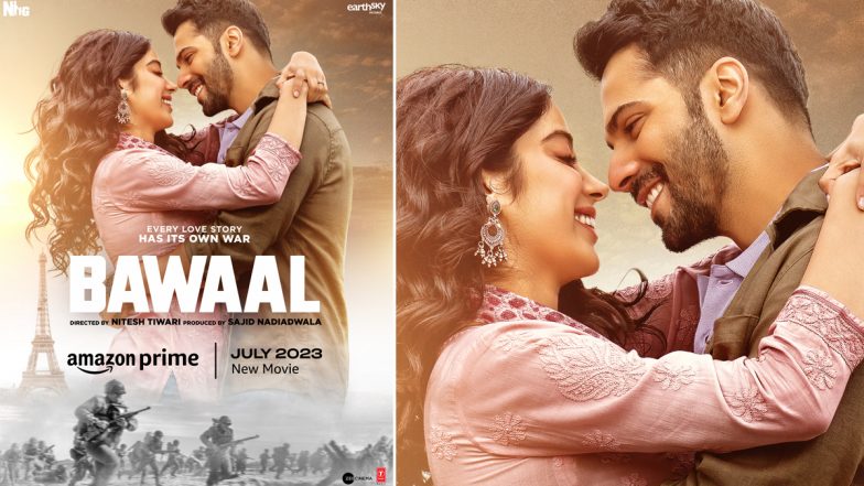 Bawaal: Varun Dhawan and Janhvi Kapoor’s Film to Premiere on Amazon Prime Video in July! Check Out the New Poster