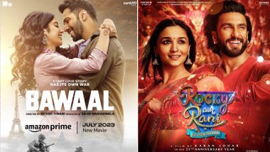 Bawaal: Varun Dhawan–Janhvi Kapoor’s Film to Premiere on Amazon Prime Video on July 27, a Day Before Ranveer Singh-Alia Bhatt’s Rocky Aur Rani Kii Prem Kahaani – Reports