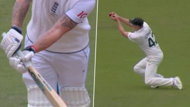 Ben Stokes Wicket Video: Watch Mitchell Starc Dismiss the England Captain During ENG vs AUS Ashes 2023 2nd Test Day 3