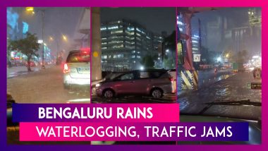 Bengaluru Rains: Heavy Rainfall Lashes Karnataka’s Capital City Leading To Waterlogging, Traffic Jams In Many Areas