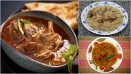 Bakrid 2023 Mutton Recipes: From Yakhni Pulao to Mutton Nihari, 5 Mouth-Watering Mutton Dishes That Are Must Eat on Eid al-Adha (Watch Recipe Videos)