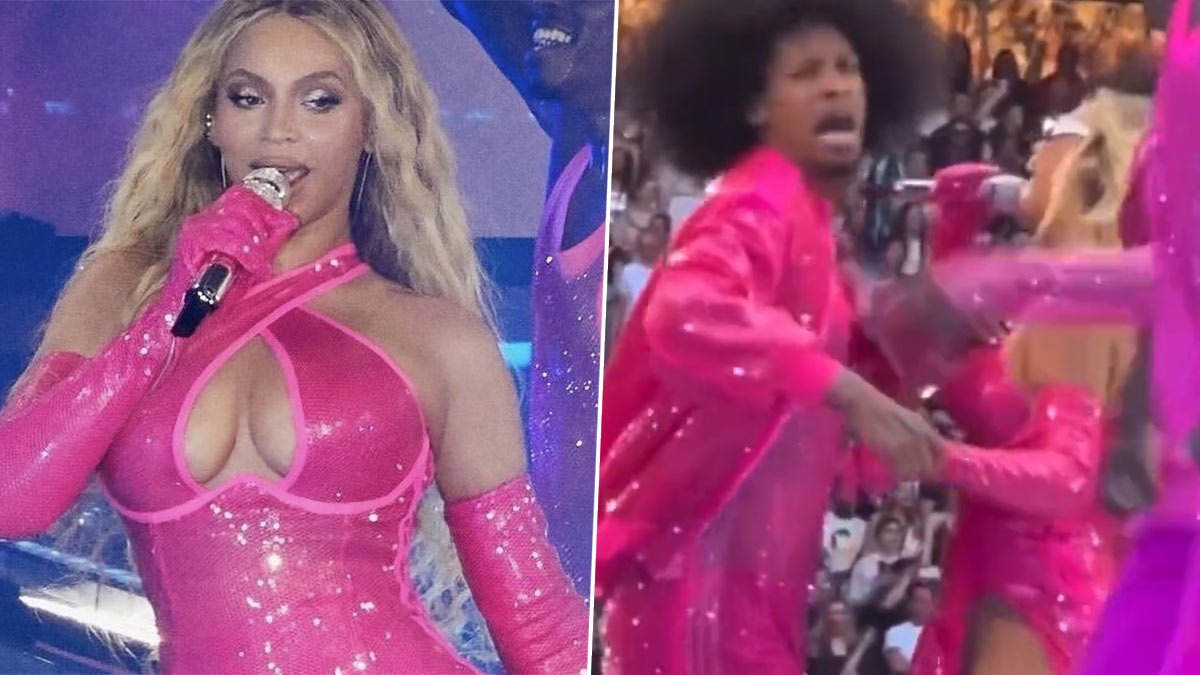 Beyonce's boobs pop out