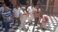 Namaz in UP Temple Videos: Members of Hindu Organizations Clean Temple Premises With Ganga Water After Youth Performs Namaaz in Hapur's Chandi Temple