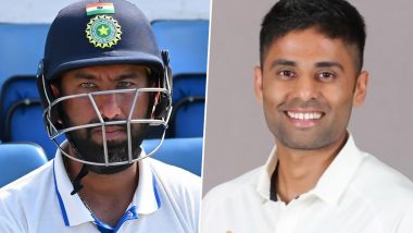 Suryakumar Yadav, Cheteshwar Pujara to Play in Duleep Trophy 2023 For West Zone; Set to Replace Ruturaj Gaikwad and Yashasvi Jaiswal in the Squad