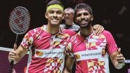Satwiksairaj Rankireddy-Chirag Shetty vs Takuro Hoki-Yugo Kobayashi, Korea Open 2023 Free Live Streaming Online: Know TV Channel & Telecast Details of Men&rsquo;s Doubles Quarterfinal Badminton Match Coverage