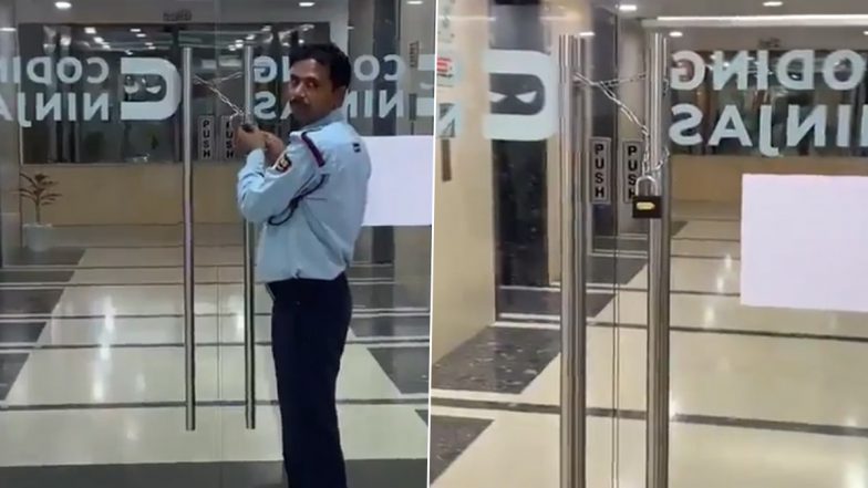 Coding Ninjas Company Locked Employees in Office? Co-Founder Issues Clarification After Video of Security Guard Locking Office Door With Chain Goes Viral