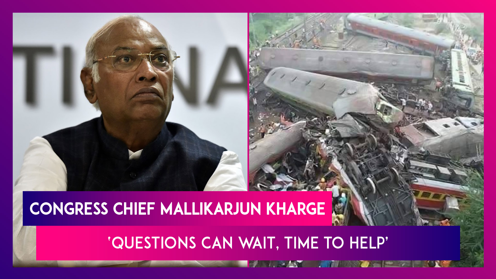 Balasore Train Tragedy: Congress Chief Mallikarjun Kharge Says Questions Can Wait, Time To Help In Relief Operation
