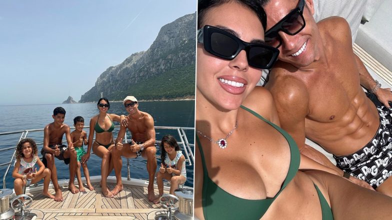 Cristiano Ronaldo Abs, Girlfriend Georgina Rodriguez's Green Bikini Look and Kids' Cute Poses - CR7 New Family Photo Has It All!