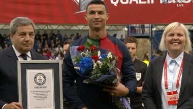 Cristiano Ronaldo Becomes First Male Player in Football History to Make 200 International Appearances, Sets Guinness World Record During Iceland vs Portugal UEFA Euro 2024 Qualifiers