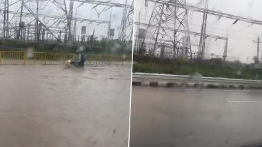 Delhi Rains Photos and Videos: Heavy Rainfall Causes Waterlogging in Delhi, Noida, Gurugram and Other Parts of NCR, Traffic Affected