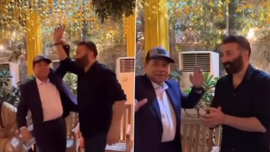 Dharmendra and Sunny Deol Groove to 'Morni Banke' at Karan Deol's Pre-Wedding Ceremony, Video Goes Viral – WATCH