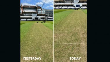 'What Would You Choose if You Win the Toss?' Dinesh Karthik Shares Fresh Pictures of Oval Pitch to Be Used for India vs Australia WTC 2023 Final