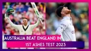 ENG vs AUS 1st Test Ashes 2023: Pat Cummins, Nathan Lyon Star in Dramatic Aussie Win